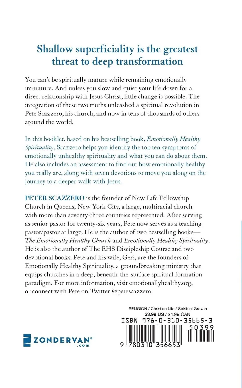 Rückseite: 9780310356653 | How Healthy is Your Spirituality? Softcover | Peter Scazzero | Buch