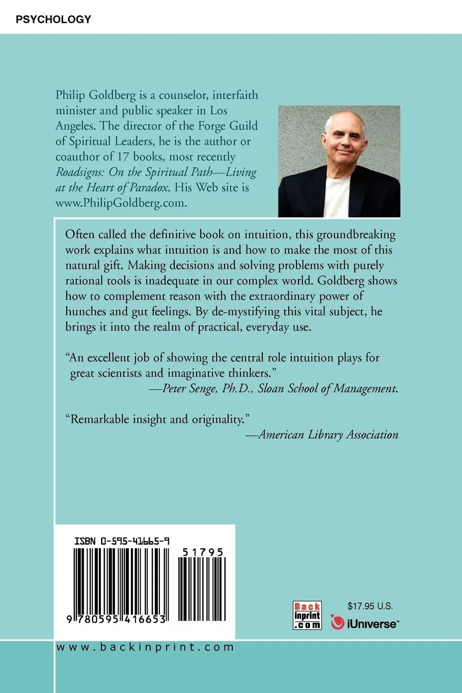 Rückseite: 9780595416653 | The Intuitive Edge | Philip Goldberg | Taschenbuch | Englisch | 2006