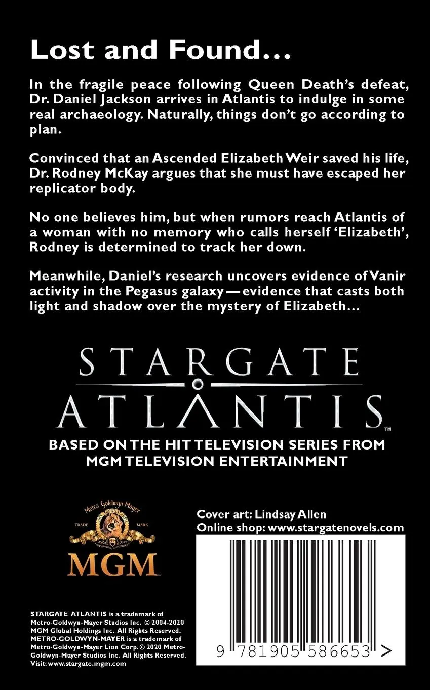 Rückseite: 9781905586653 | STARGATE ATLANTIS Unascended (Legacy book 7) | Jo Graham (u. a.)