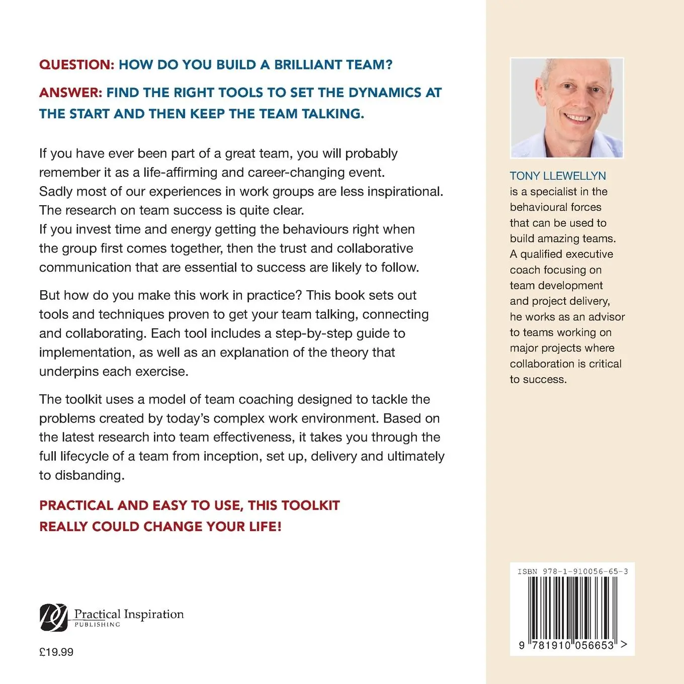 Rückseite: 9781910056653 | The Team Coaching Toolkit | Tony Llewellyn | Taschenbuch | Englisch