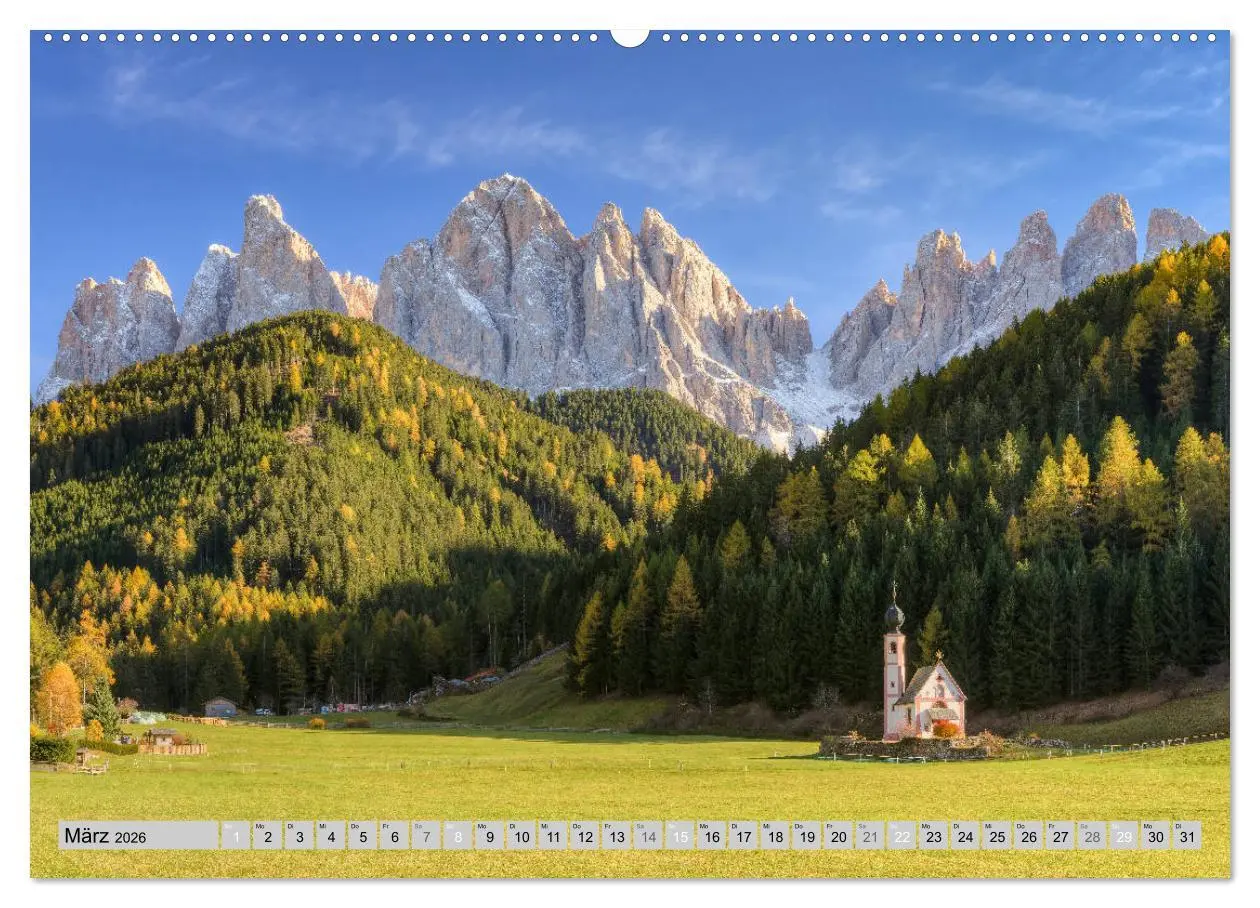Bild: 9783457676653 | Wunderschöne Dolomiten (hochwertiger Premium Wandkalender 2026 DIN...