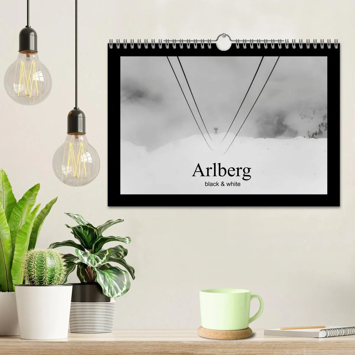 Bild: 9783457816653 | Arlberg black and white (Wandkalender 2026 DIN A4 quer), CALVENDO...