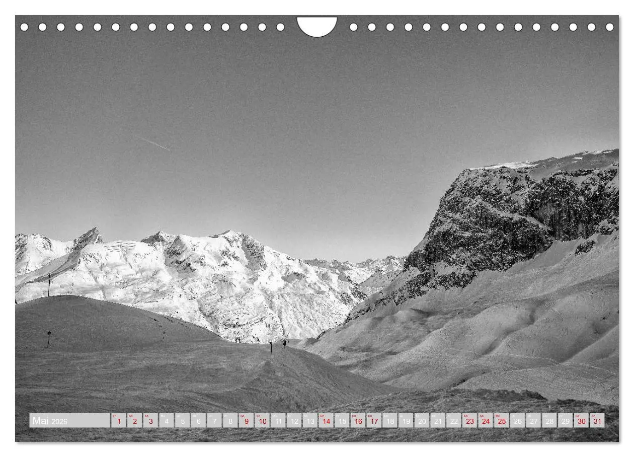 Bild: 9783457816653 | Arlberg black and white (Wandkalender 2026 DIN A4 quer), CALVENDO...