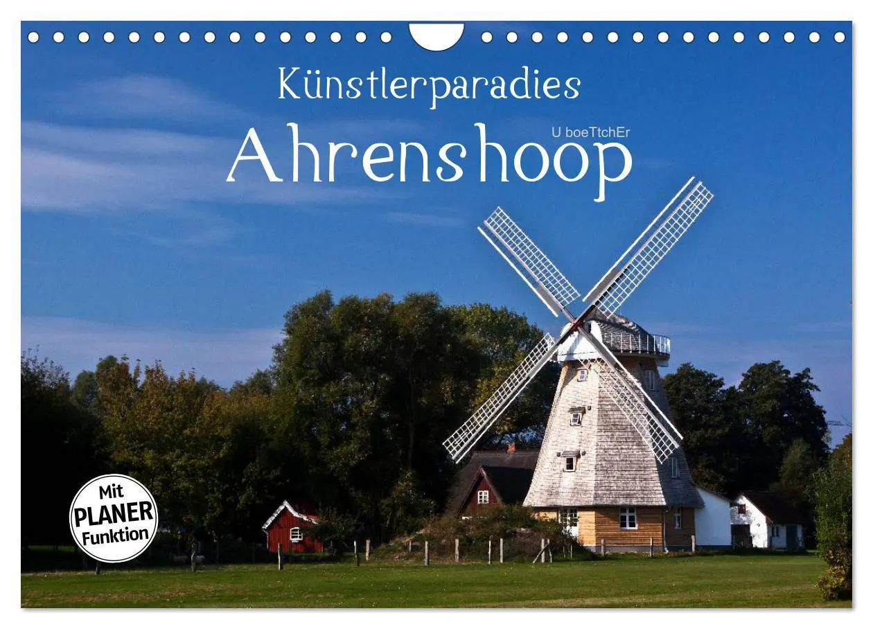 Cover: 9783457986653 | Künstlerparadies Ahrenshoop (Wandkalender 2026 DIN A4 quer),...