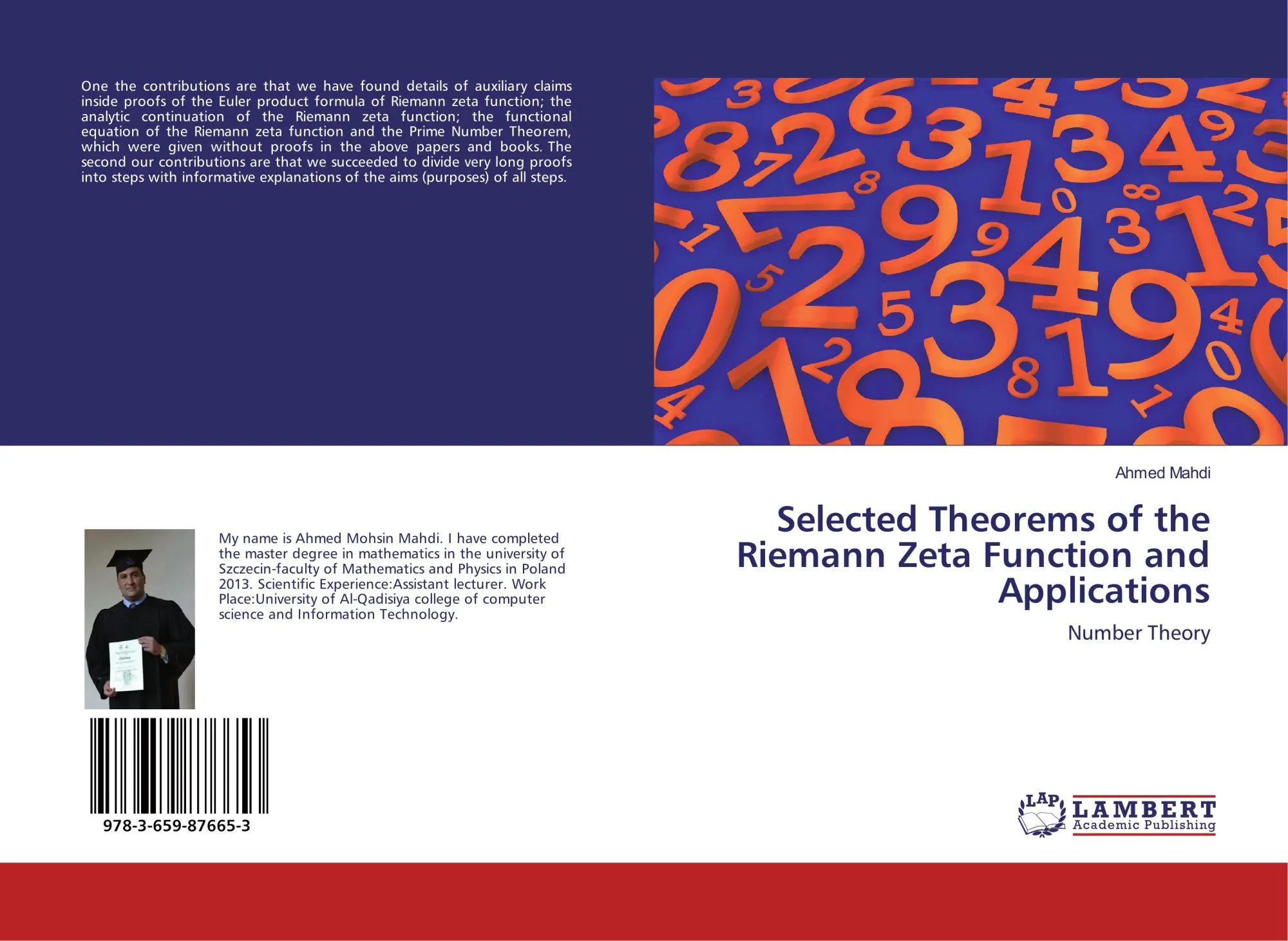 Cover: 9783659876653 | Selected Theorems of the Riemann Zeta Function and Applications | Buch