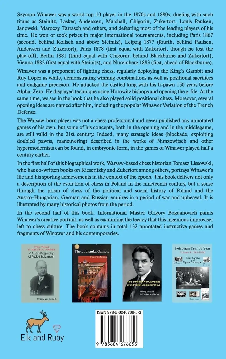 Rückseite: 9785604676653 | The Wizard of Warsaw | A Chess Biography of Szymon Winawer | Buch