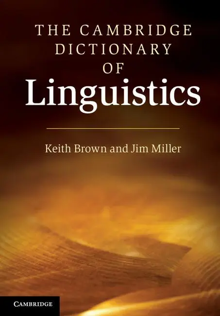 Cover: 9780521766753 | The Cambridge Dictionary of Linguistics | Keith Brown (u. a.) | Buch