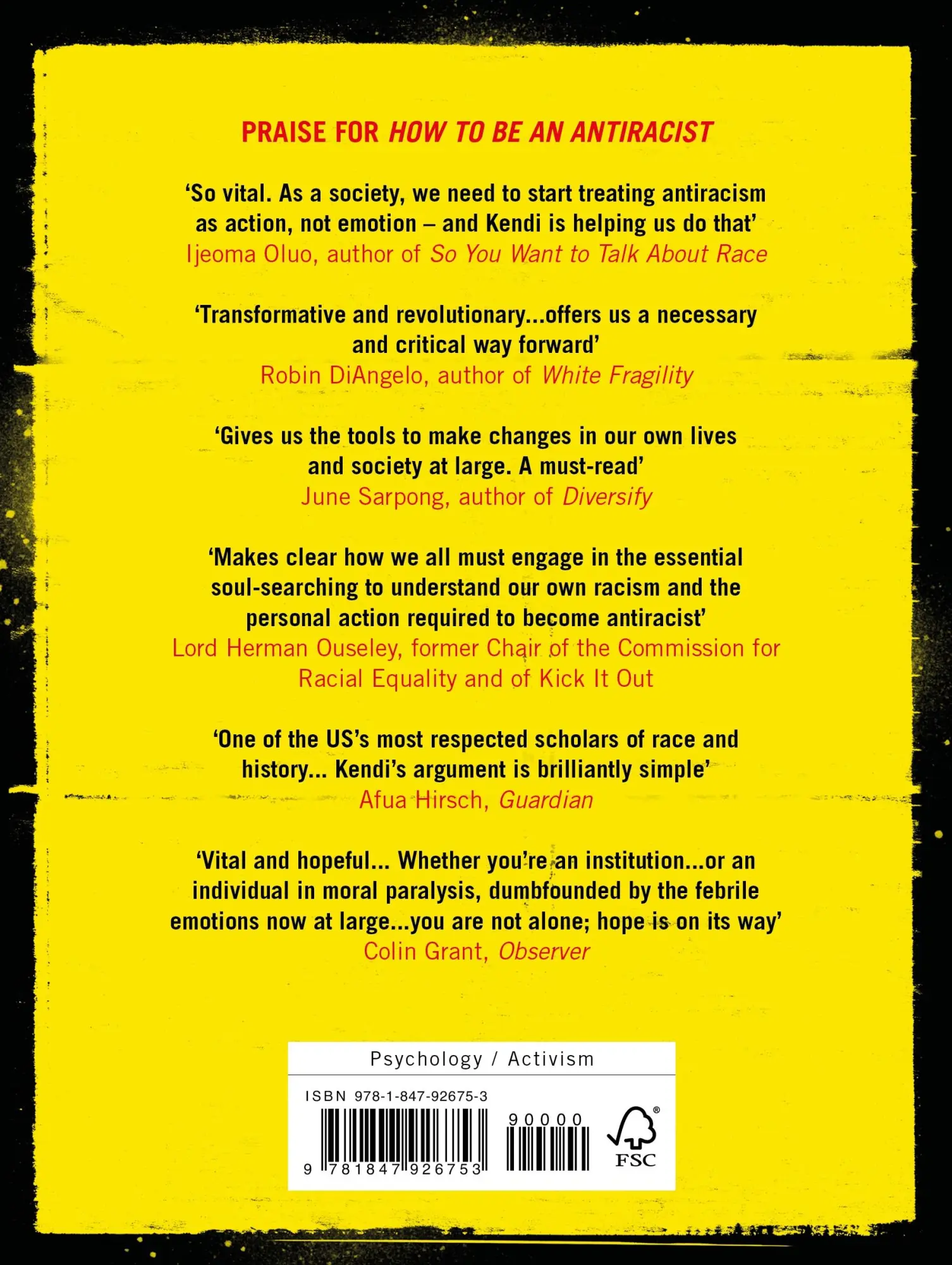 Rückseite: 9781847926753 | Be Antiracist | A Journal for Awareness, Reflection and Action | Kendi
