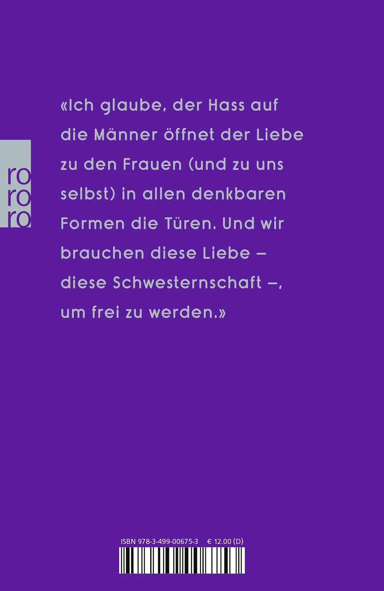 Rückseite: 9783499006753 | Ich hasse Männer | Pauline Harmange | Buch | 112 S. | Deutsch | 2020