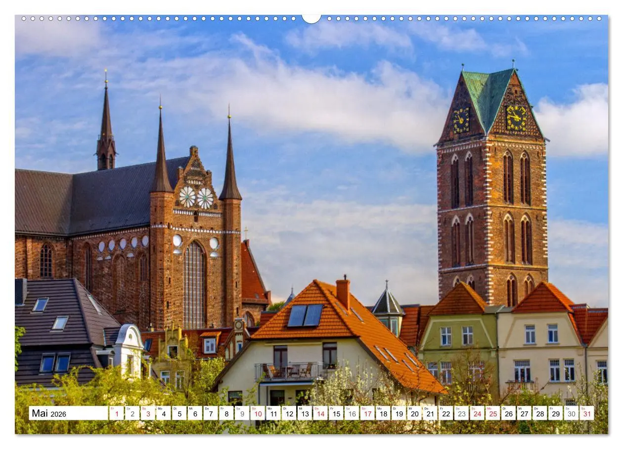 Bild: 9783516066753 | Wismarer Ansichten 2026 (hochwertiger Premium Wandkalender 2026 DIN...
