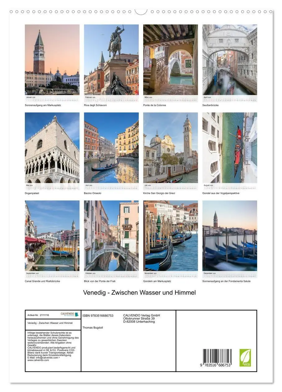 Bild: 9783516686753 | Venedig - Zwischen Wasser und Himmel (hochwertiger Premium...