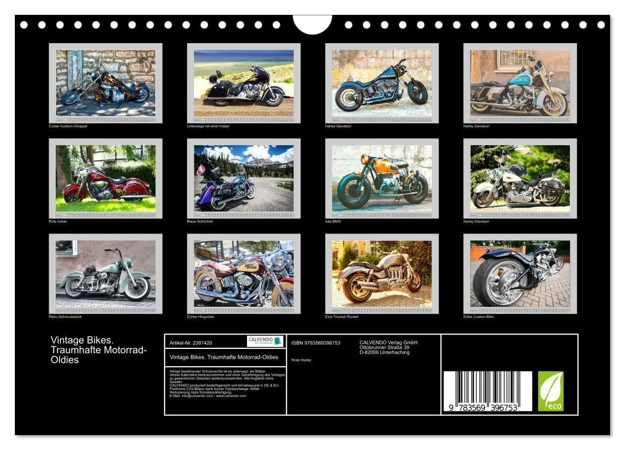 Bild: 9783569396753 | Vintage Bikes. Traumhafte Motorrad-Oldies (Wandkalender 2027 DIN A4...
