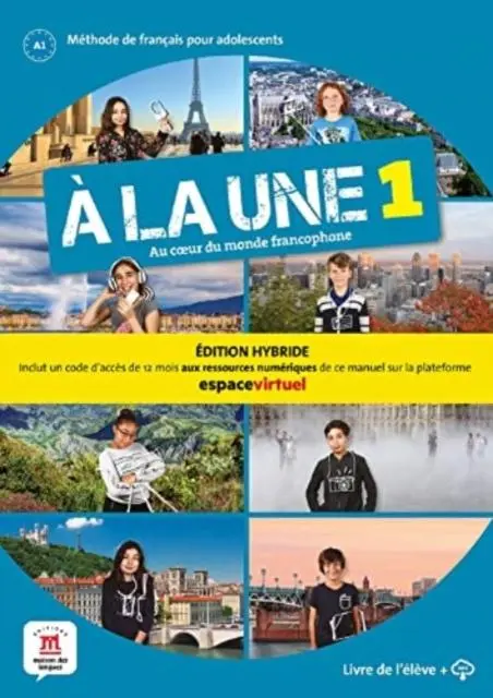 Cover: 9788419236753 | A la une 1 - Edition hybride - Livre de l'eleve + audio MP3. A1 | Buch