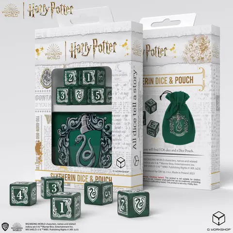 Cover: 5907699496853 | Harry Potter. Slytherin Dice &amp; Pouch | Q-Workshop | EAN 5907699496853