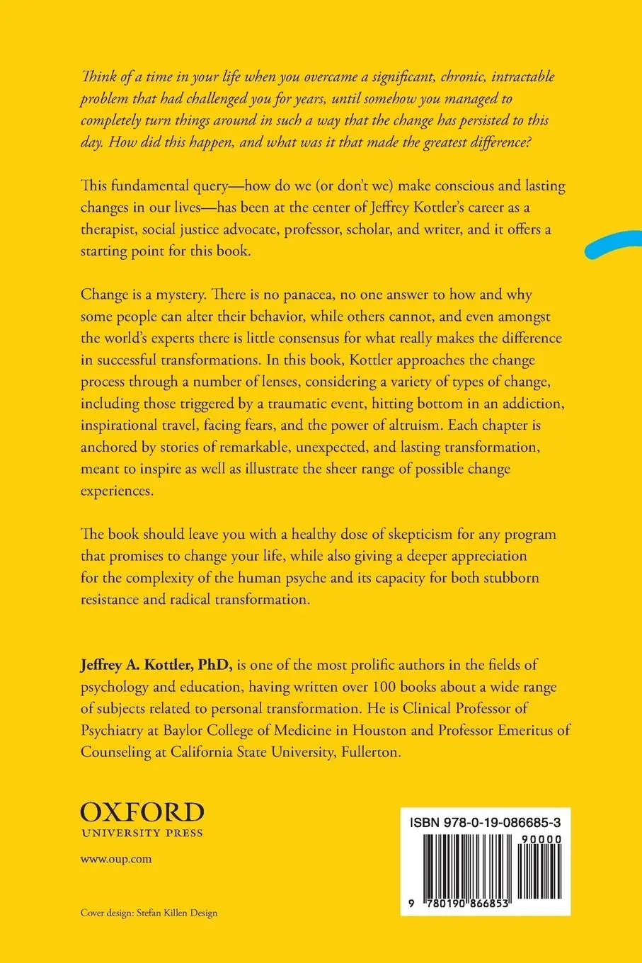 Rückseite: 9780190866853 | Change | What Really Leads to Lasting Personal Transformation | Buch