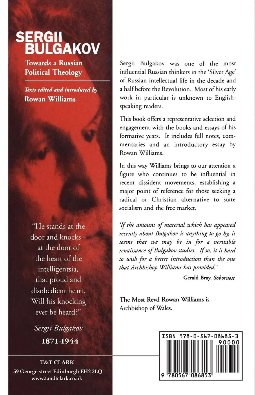Rückseite: 9780567086853 | Sergii Bulgakov | Rowan Williams | Taschenbuch | Englisch | 2001