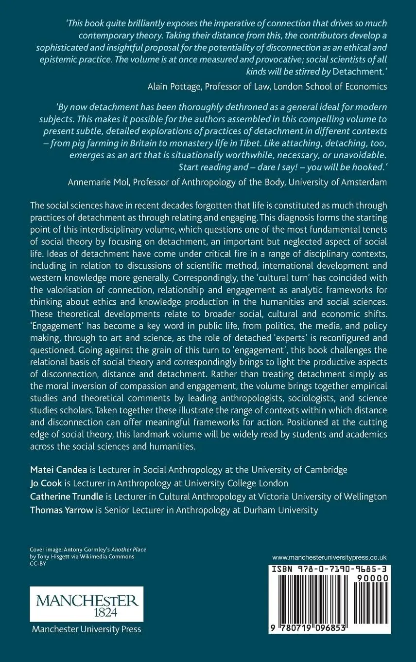 Rückseite: 9780719096853 | Detachment | Essays on the limits of relational thinking | Buch | 2015