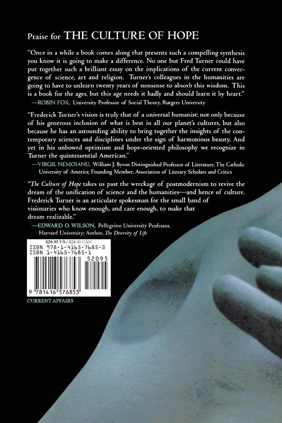 Rückseite: 9781416576853 | Culture of Hope | A New Birth of the Classical Spirit | Turner | Buch