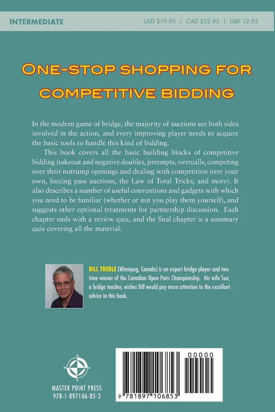 Rückseite: 9781897106853 | Getting Into the Bidding: A Bridge Toolkit | Bill Treble | Taschenbuch