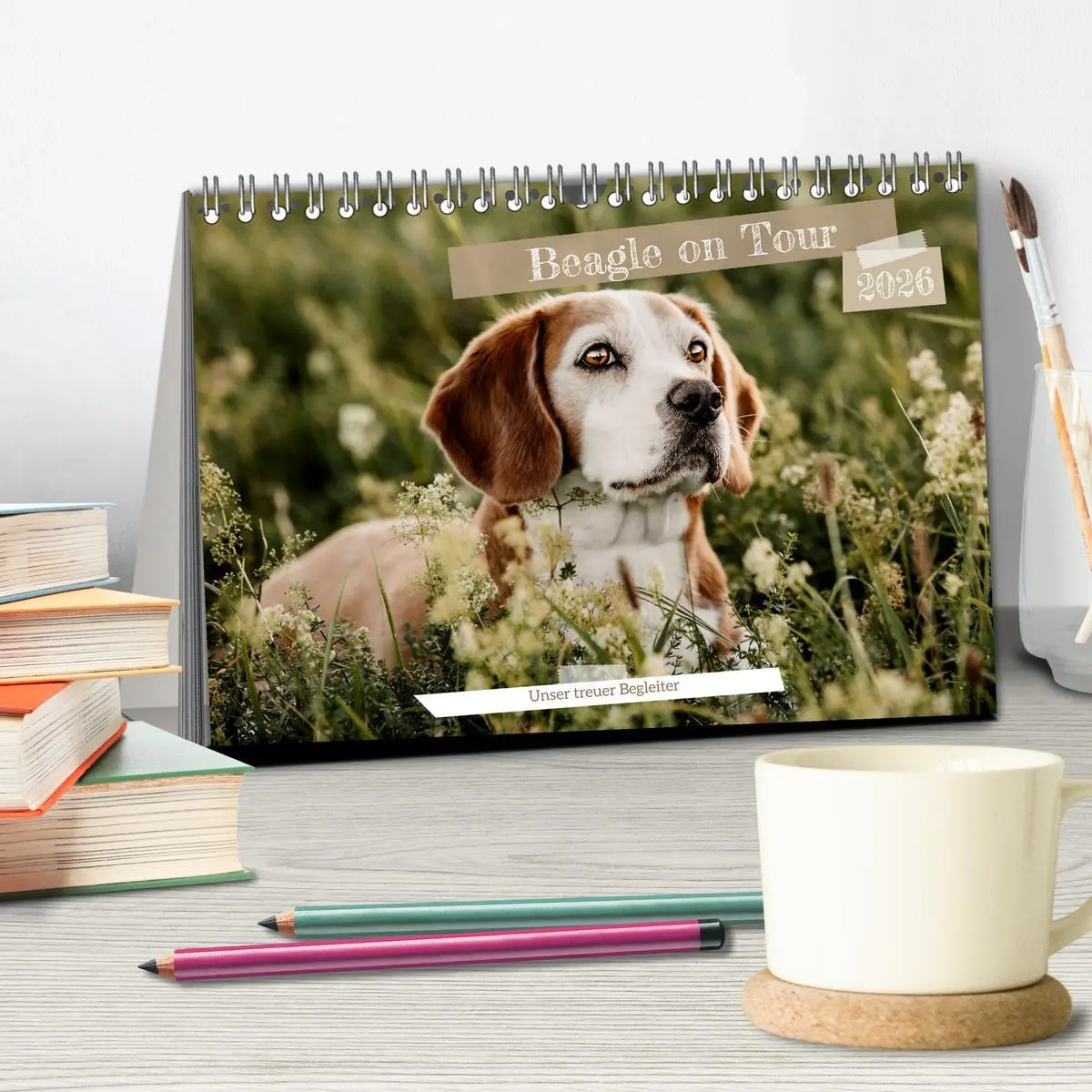 Bild: 9783457416853 | Beagle - Unser treuer Begleiter (Tischkalender 2026 DIN A5 quer),...