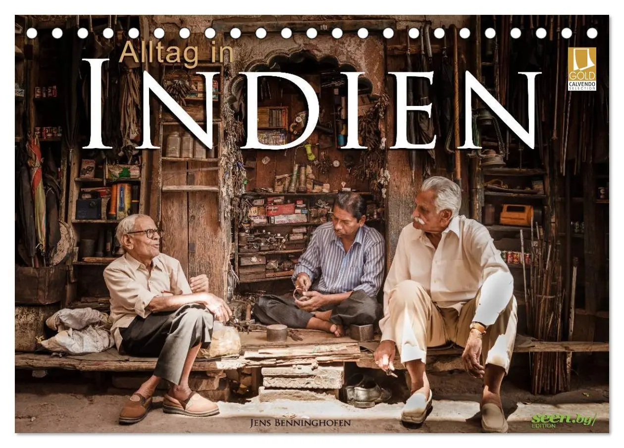 Cover: 9783457966853 | Alltag in Indien (Tischkalender 2026 DIN A5 quer), CALVENDO...