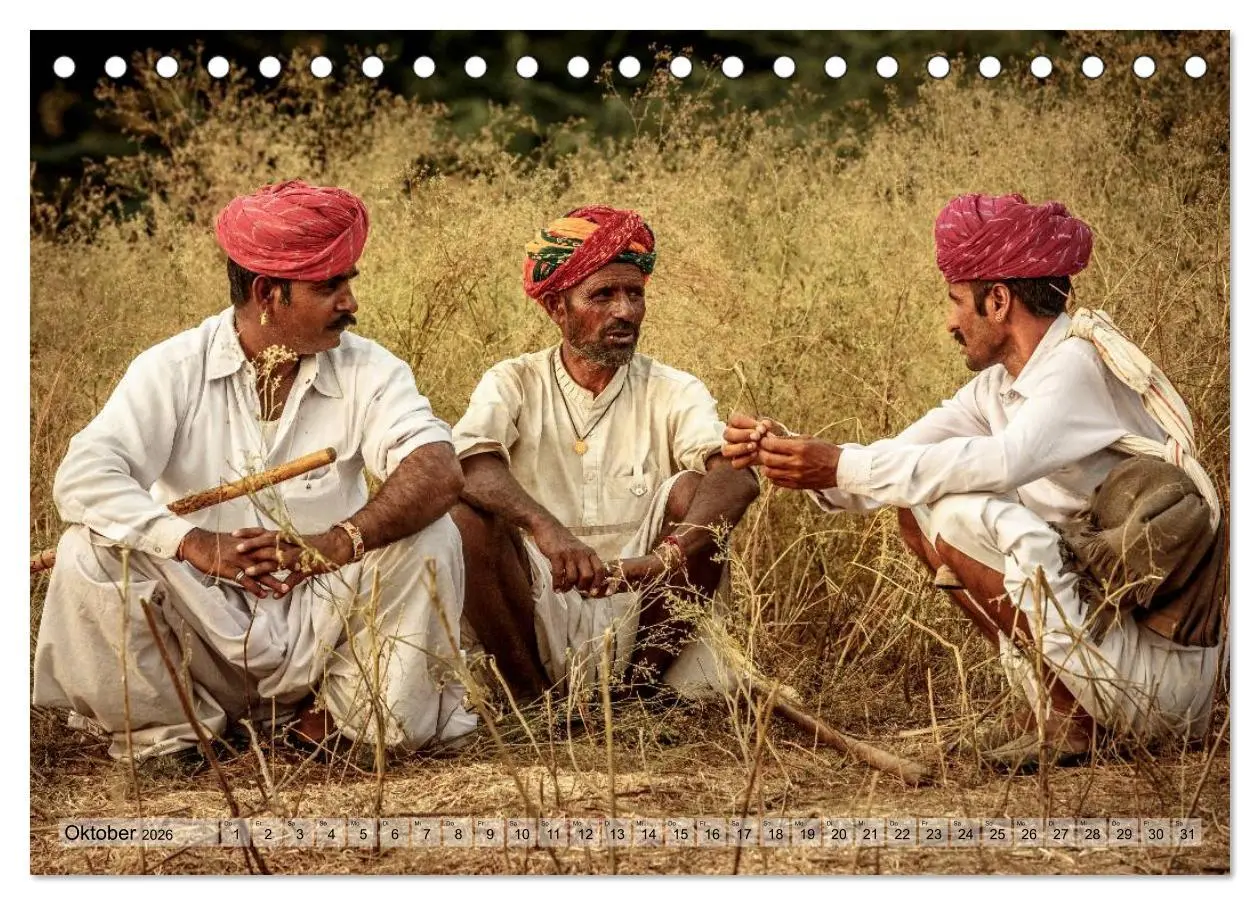 Bild: 9783457966853 | Alltag in Indien (Tischkalender 2026 DIN A5 quer), CALVENDO...