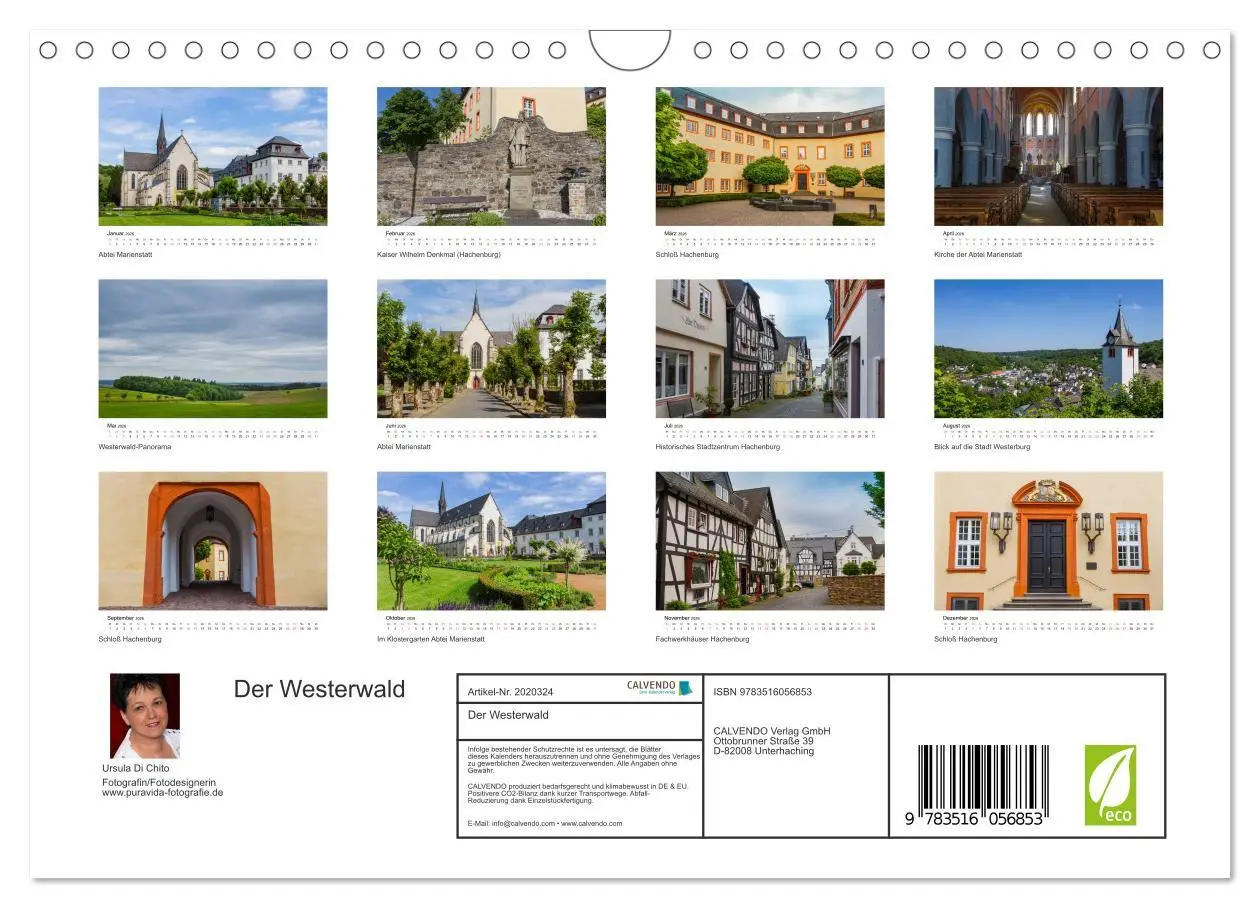 Bild: 9783516056853 | Der Westerwald (Wandkalender 2026 DIN A4 quer), CALVENDO...
