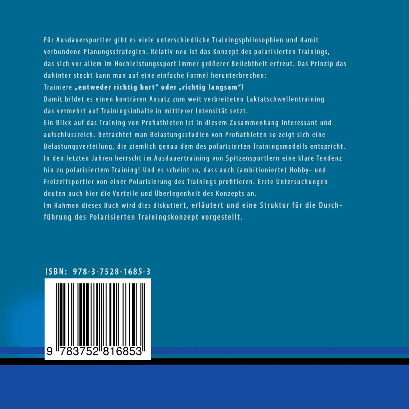 Rückseite: 9783752816853 | Polarisiertes Training im Ausdauersport | Stefan Schurr | Taschenbuch