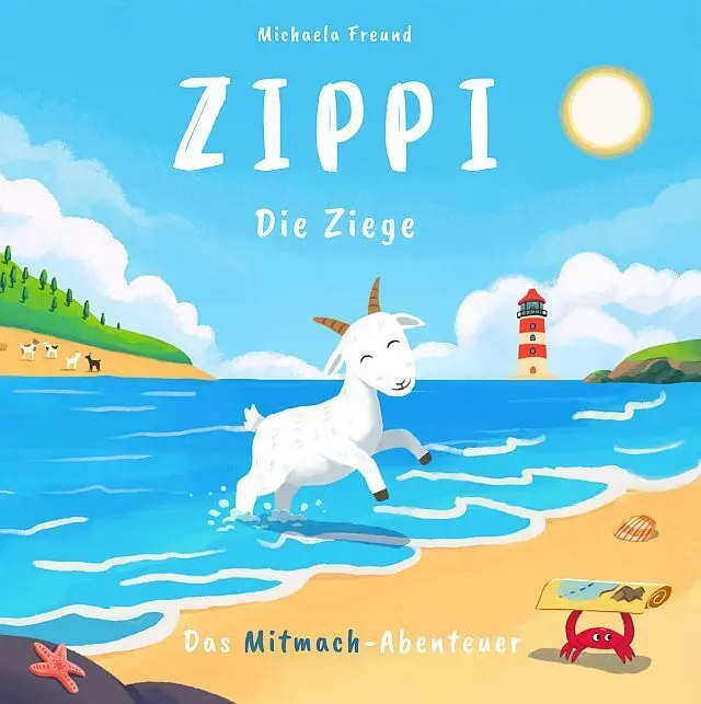 Cover: 9783902776853 | Zippi die Ziege - Wellen und Schätze: Das Mitmach-Abenteuer | Freund
