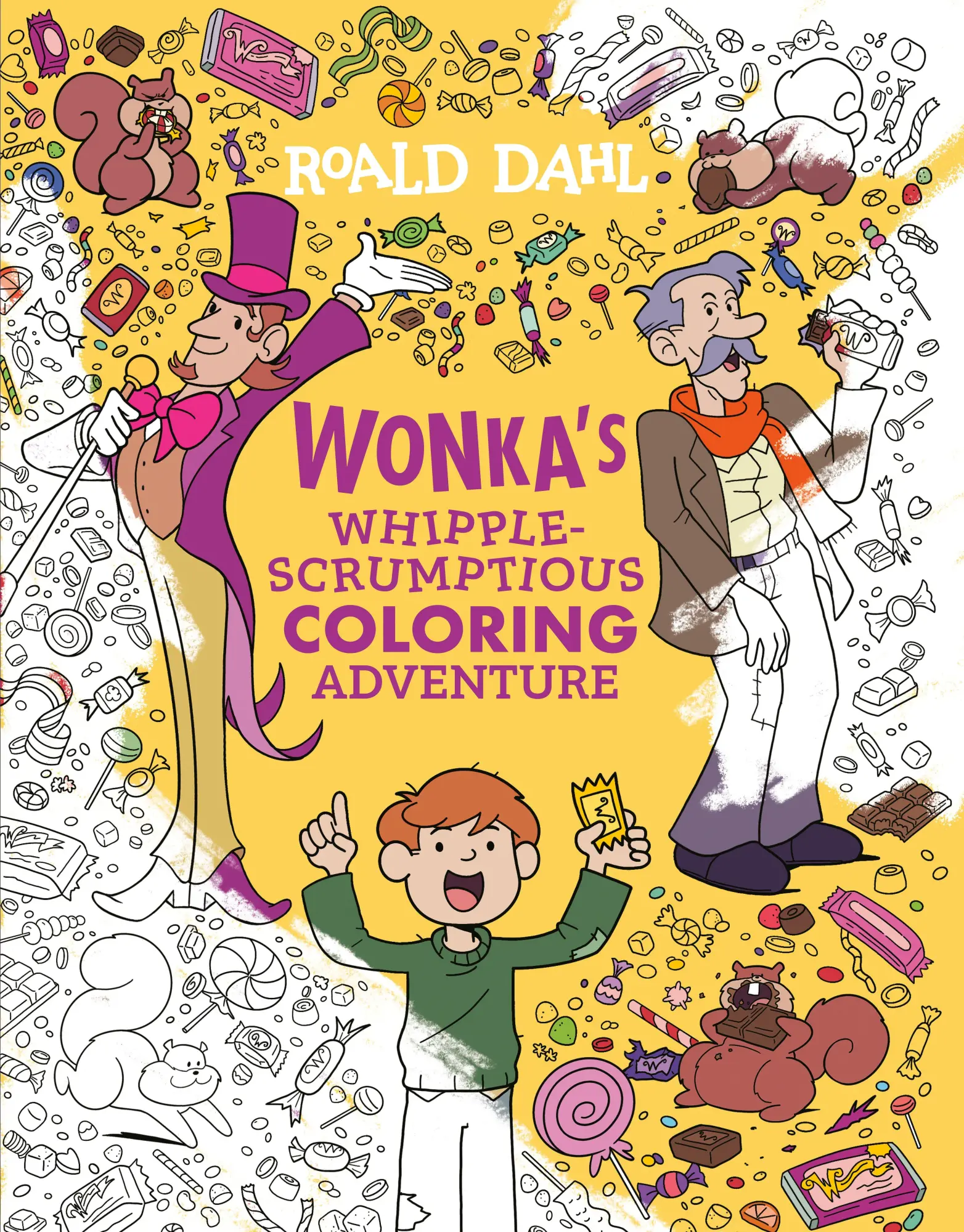Cover: 9780593886953 | Wonka's Whipple-Scrumptious Coloring Adventure | Roald Dahl | Buch
