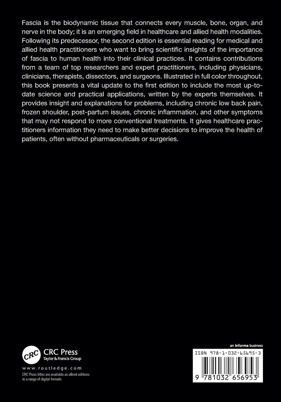 Rückseite: 9781032656953 | Fascia, Function, and Medical Applications | Angeli Maun Akey (u. a.)