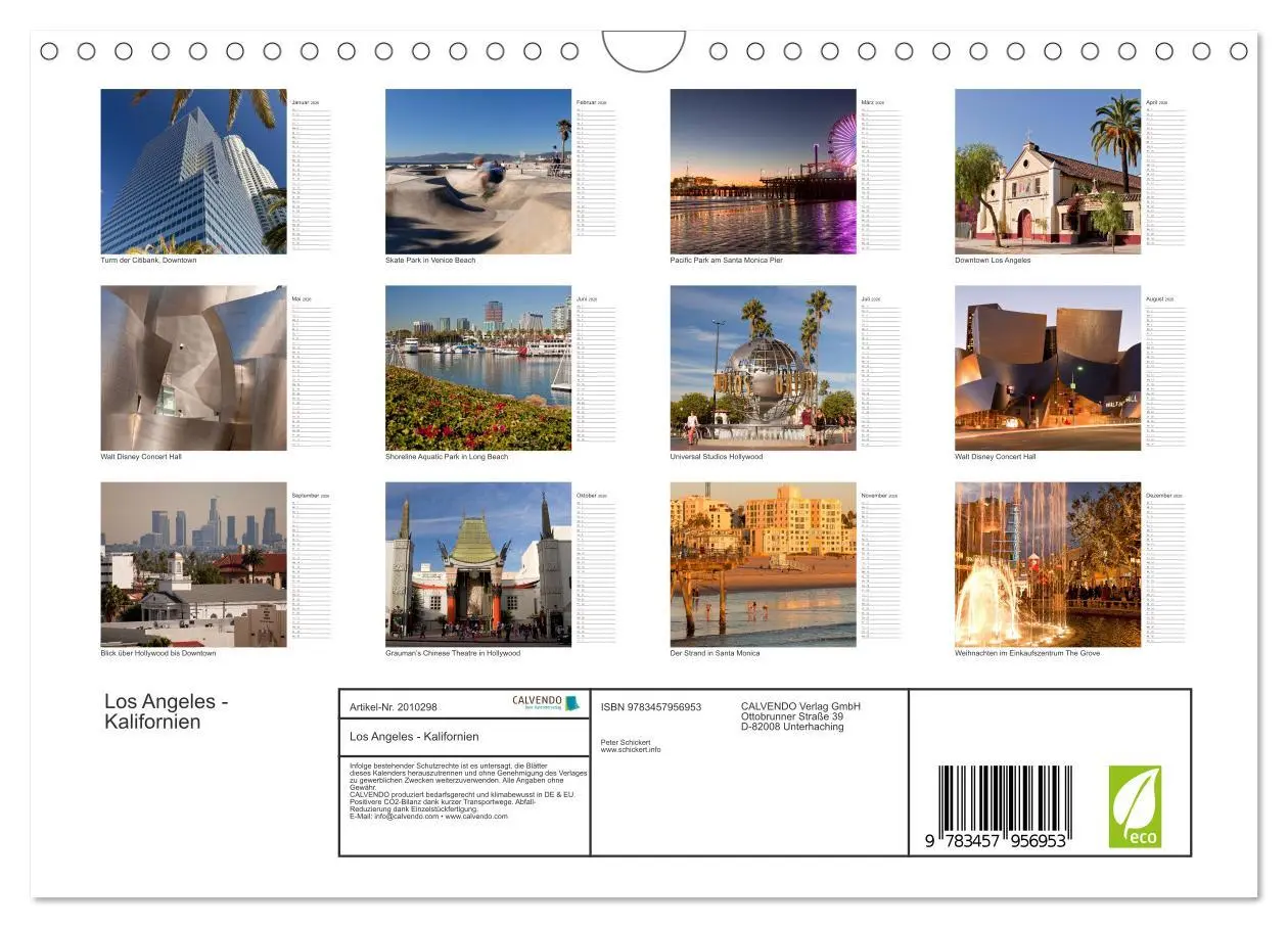 Bild: 9783457956953 | Los Angeles - Kalifornien (Wandkalender 2026 DIN A4 quer), CALVENDO...