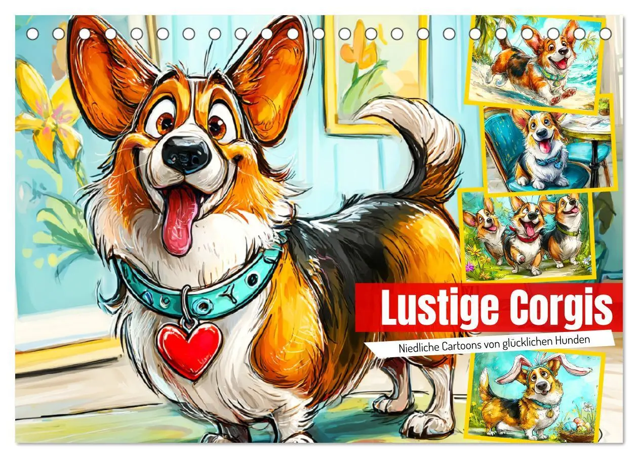 Cover: 9783516596953 | Lustige Corgis. Niedliche Cartoons von glücklichen Hunden...