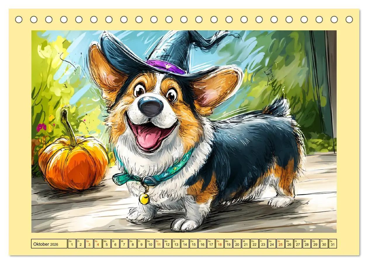 Bild: 9783516596953 | Lustige Corgis. Niedliche Cartoons von glücklichen Hunden...