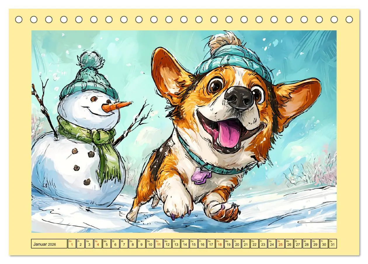 Bild: 9783516596953 | Lustige Corgis. Niedliche Cartoons von glücklichen Hunden...