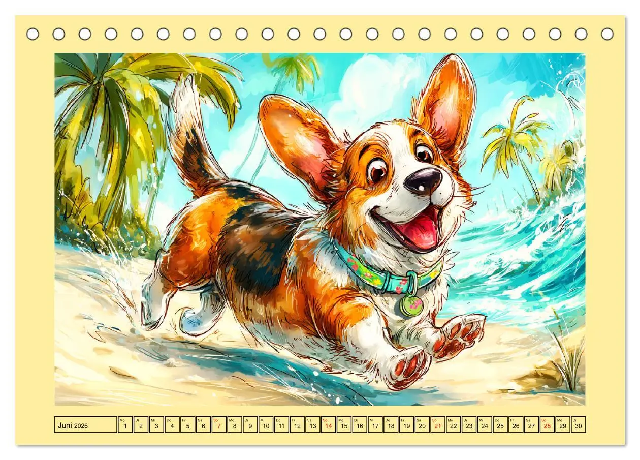 Bild: 9783516596953 | Lustige Corgis. Niedliche Cartoons von glücklichen Hunden...