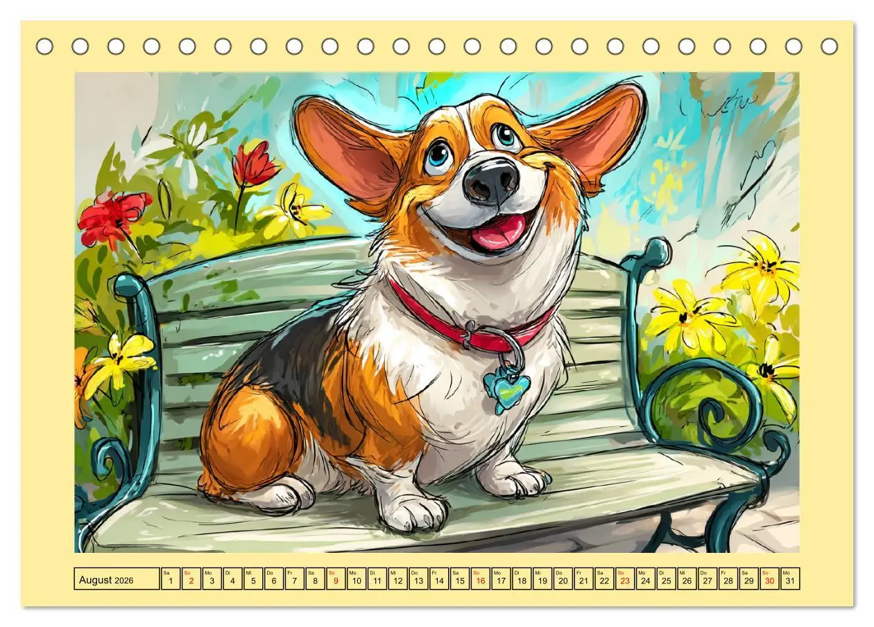 Bild: 9783516596953 | Lustige Corgis. Niedliche Cartoons von glücklichen Hunden...
