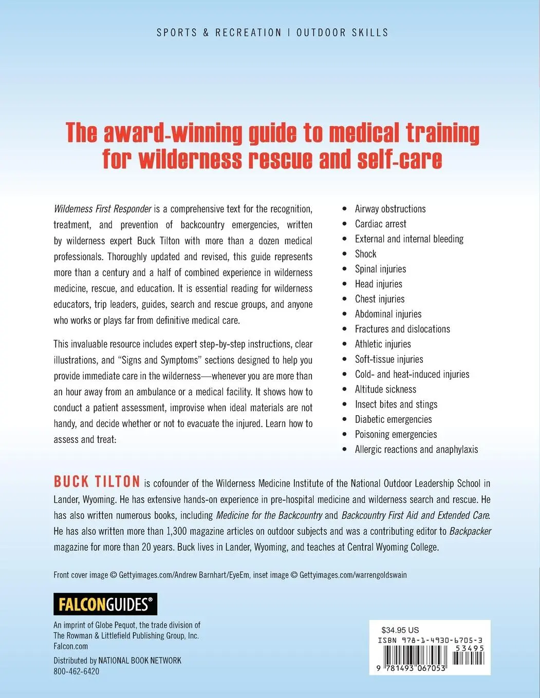 Rückseite: 9781493067053 | Wilderness First Responder | Buck Tilton | Taschenbuch | Englisch