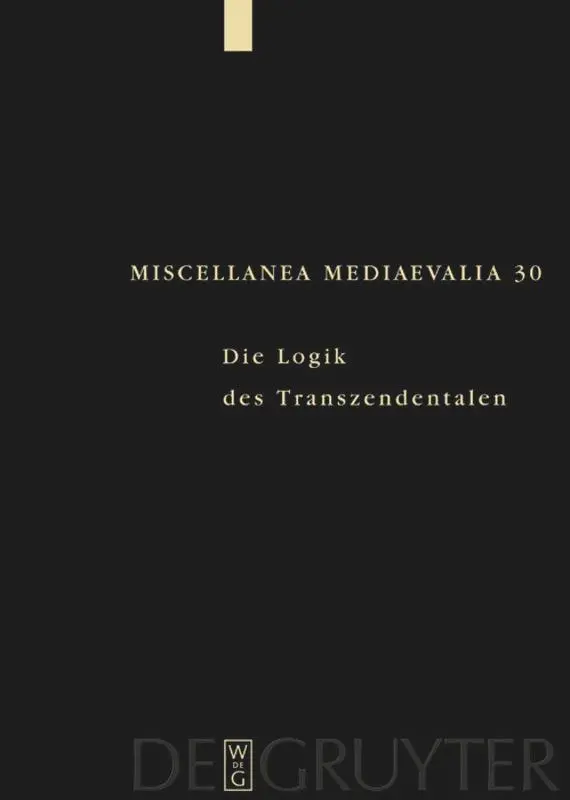 Cover: 9783110177053 | Die Logik des Transzendentalen | Martin Pickavé | Buch | ISSN | XXXII