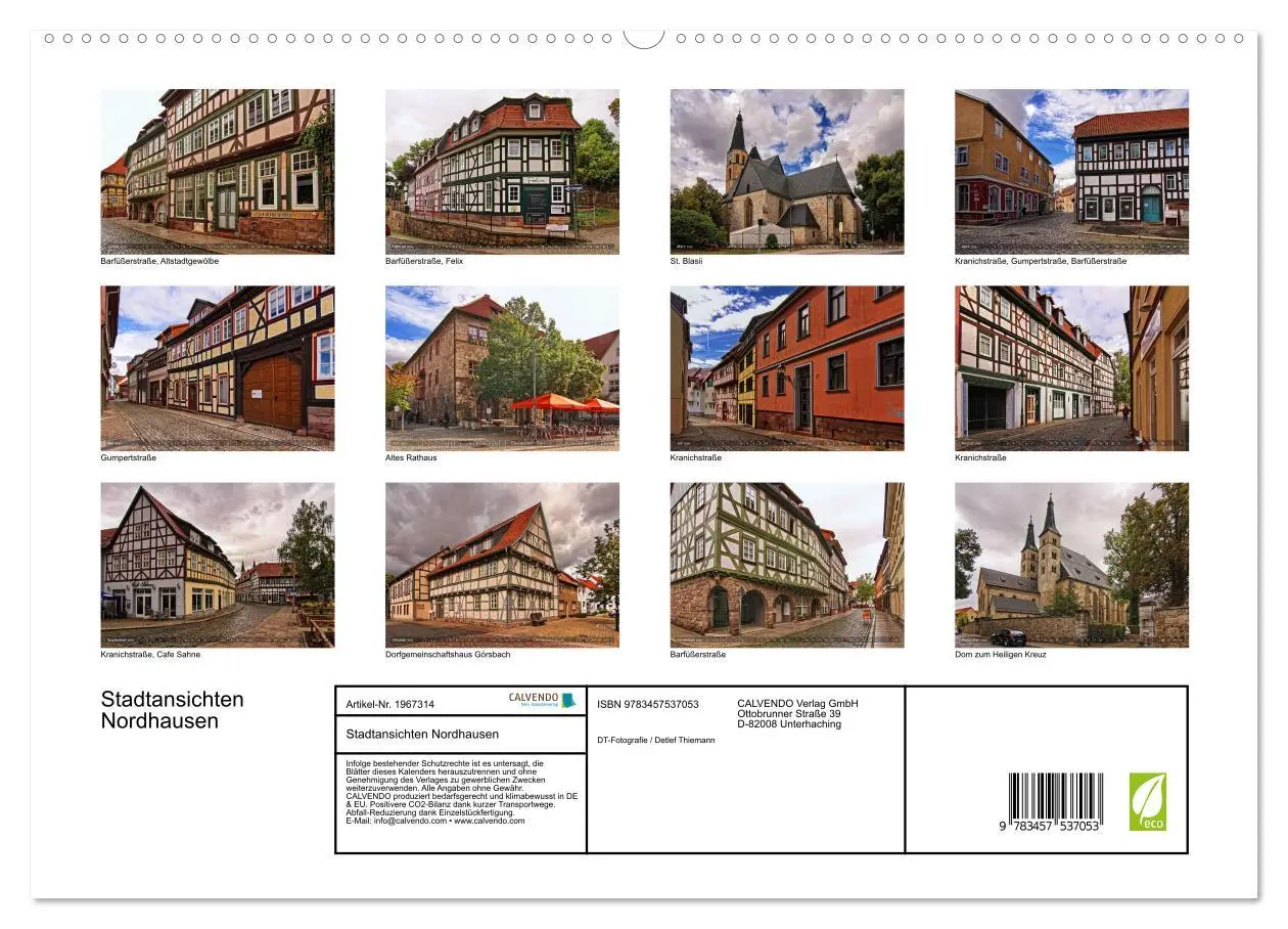 Bild: 9783457537053 | Stadtansichten Nordhausen (hochwertiger Premium Wandkalender 2026...