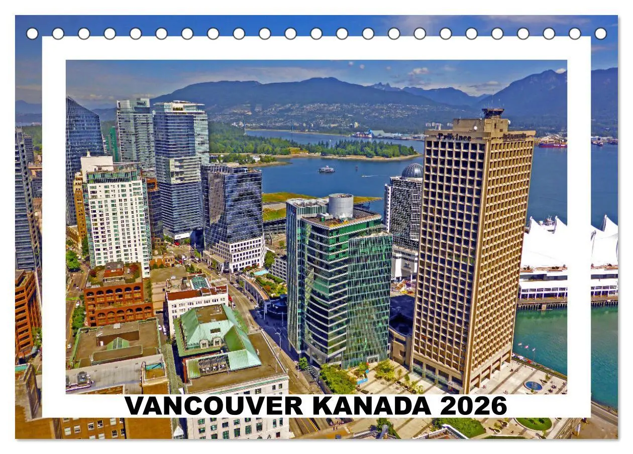 Cover: 9783457777053 | Vancouver Kanada 2026 (Tischkalender 2026 DIN A5 quer), CALVENDO...