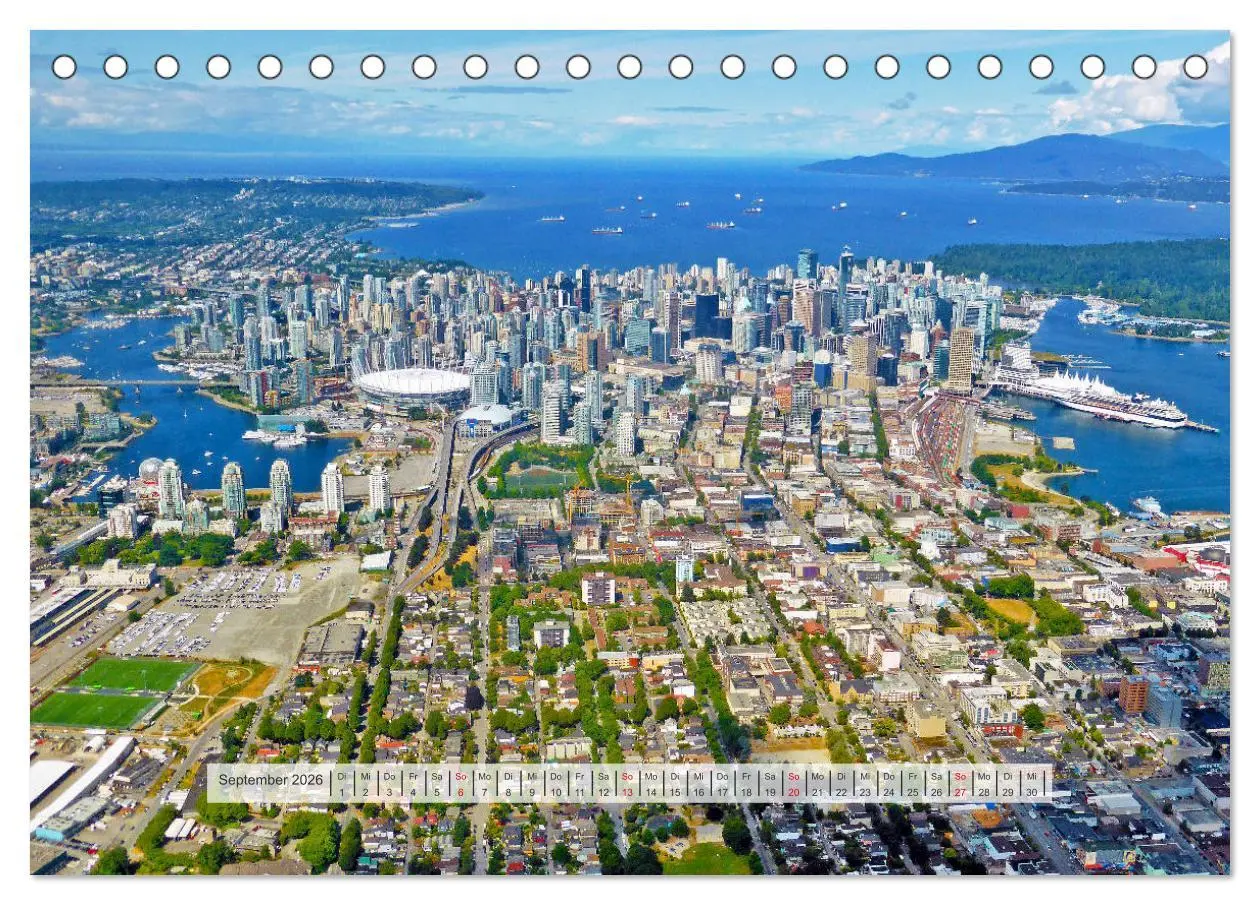 Bild: 9783457777053 | Vancouver Kanada 2026 (Tischkalender 2026 DIN A5 quer), CALVENDO...