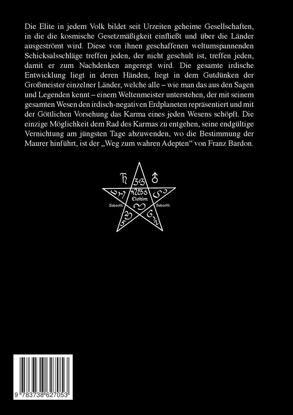 Rückseite: 9783738627053 | Gnostische Staatsführung | Johannes H. von Hohenstätten | Taschenbuch