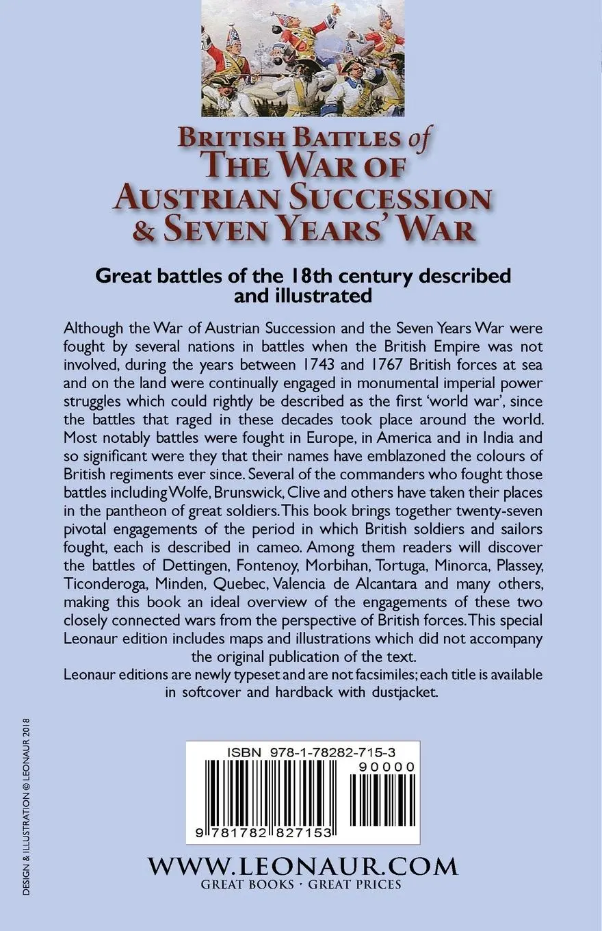 Rückseite: 9781782827153 | British Battles of the War of Austrian Succession &amp; Seven Years' War