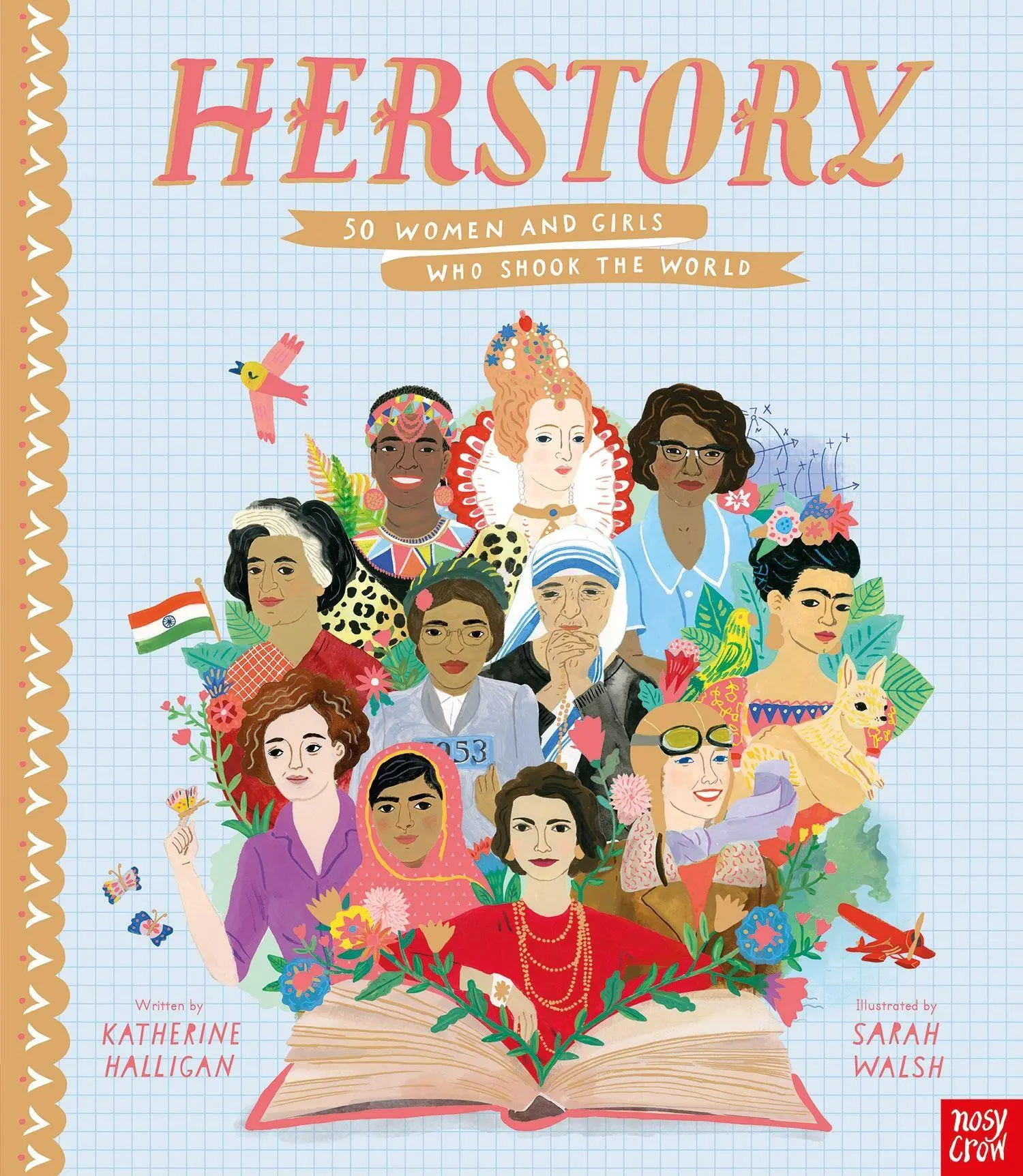 Cover: 9781788007153 | HerStory: 50 Women and Girls Who Shook the World | Katherine Halligan