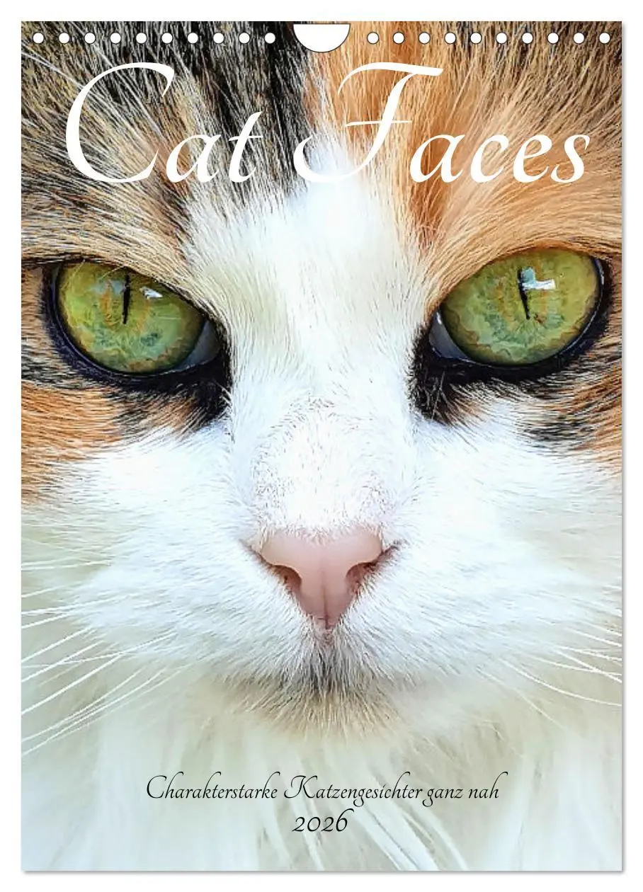Cover: 9783516307153 | Cat Faces - Charakterstarke Katzengesichter ganz nah (Wandkalender...
