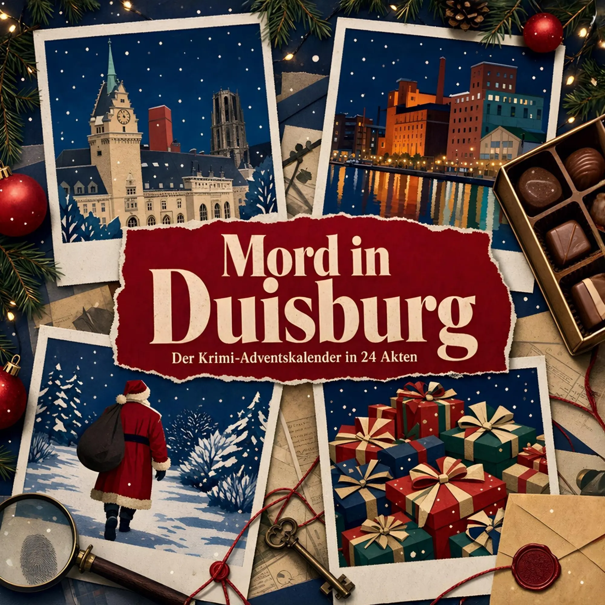 Cover: 9783696117153 | Mord in Duisburg | Der Krimi-Adventskalender in 24 Akten | Meyer