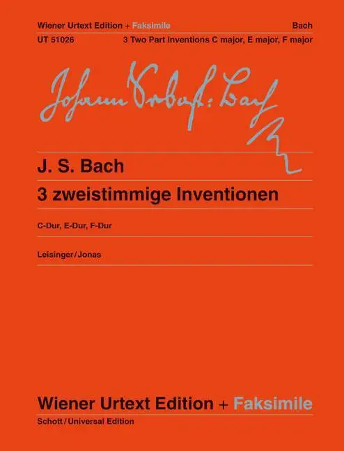 Cover: 9783850557153 | Drei zweistimmige Inventionen | Johann Sebastian Bach | Buch | 16 S.