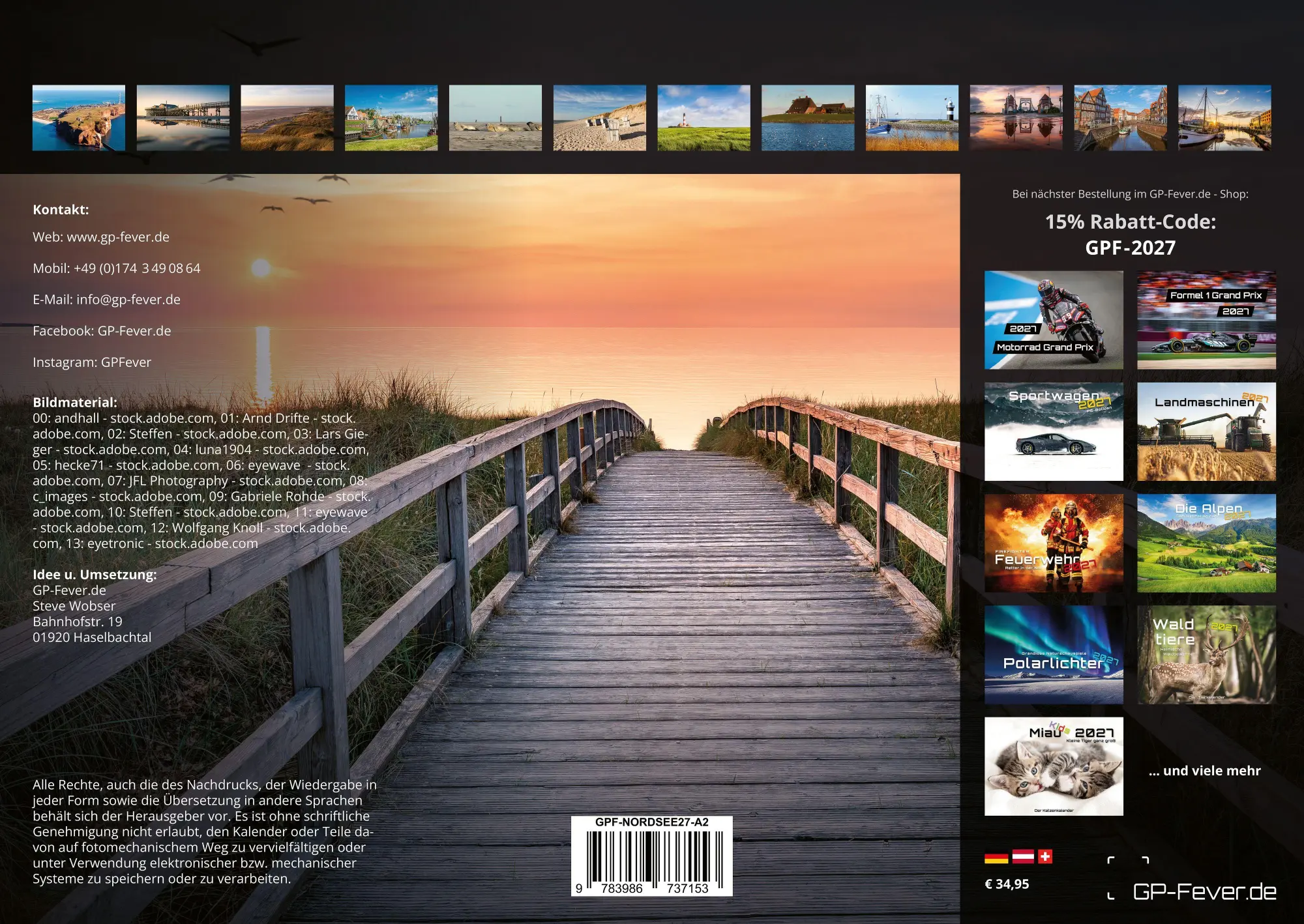 Bild: 9783986737153 | Nordsee - Küstenzauber - 2027 - Kalender DIN A2 | GP-Fever. de | 15 S.