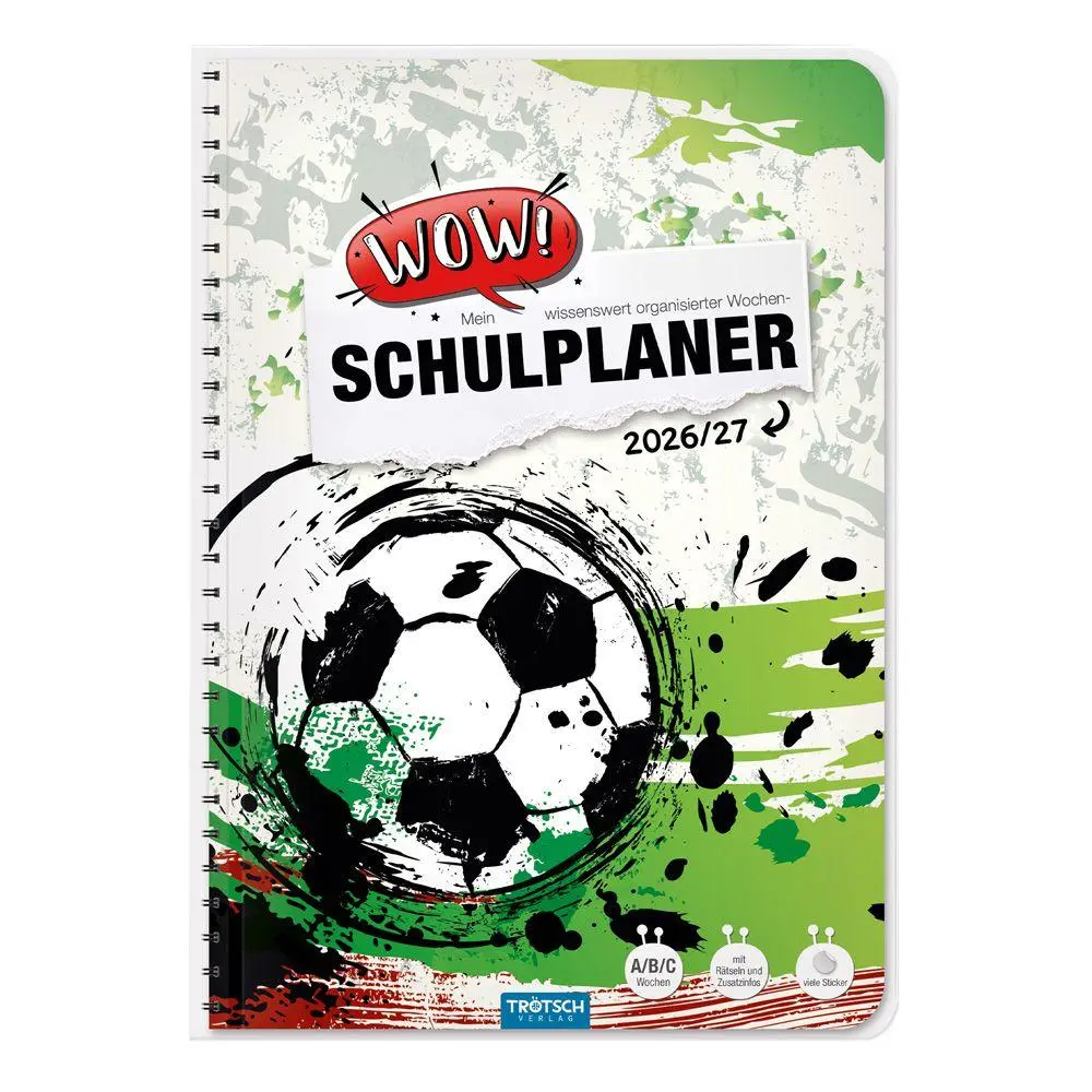 Cover: 9783988027153 | TRÖTSCH - Schulplaner WOW Fußball 26/27 | Trötsch Verlag GmbH &amp; Co. KG